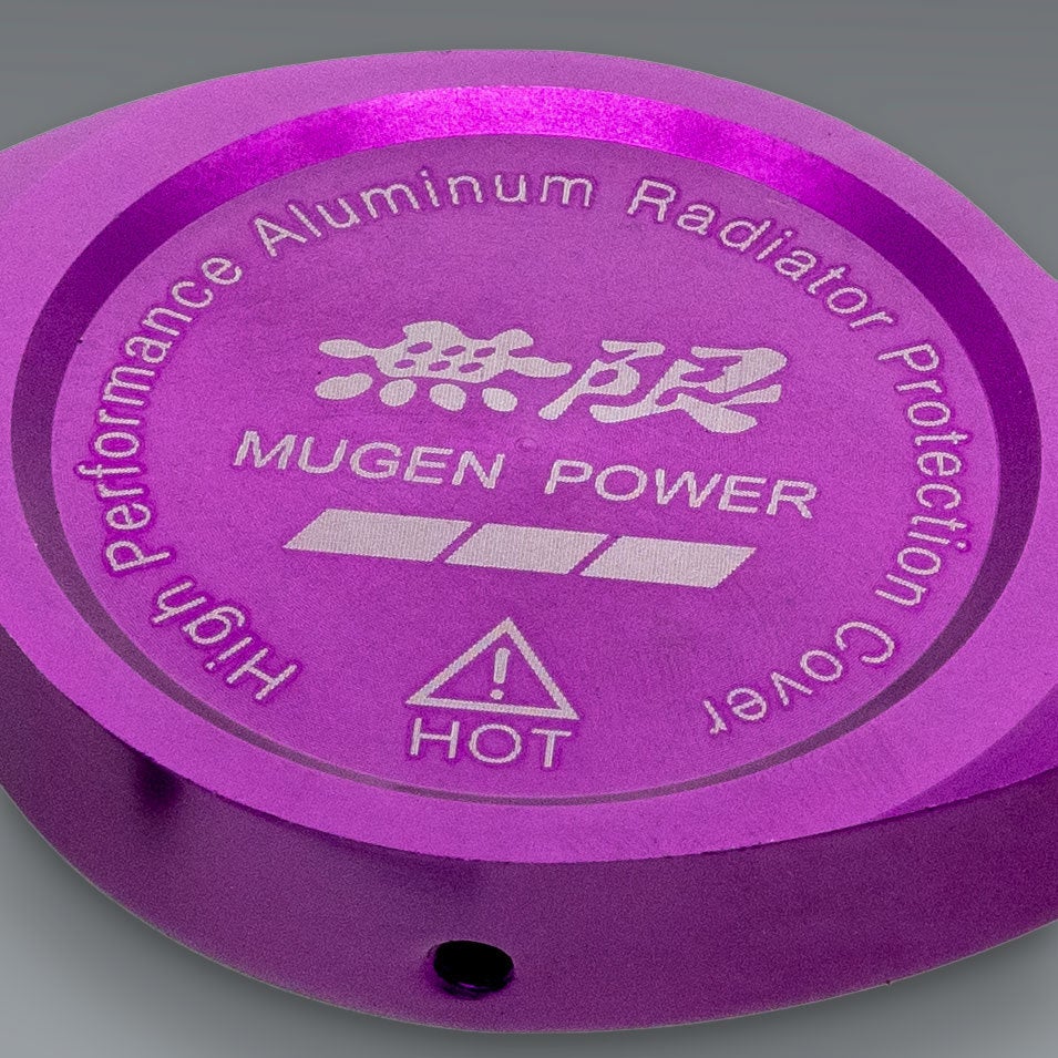 Brand New Mugen Power Purple Billet Aluminum Radiator Protector Pressure Cap Cover Performance