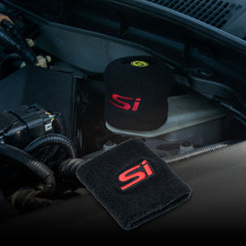Brand New 1PCS Racing Civic SI Black Car Reservoir Tank Oil Cover Sock Racing Tank Sock