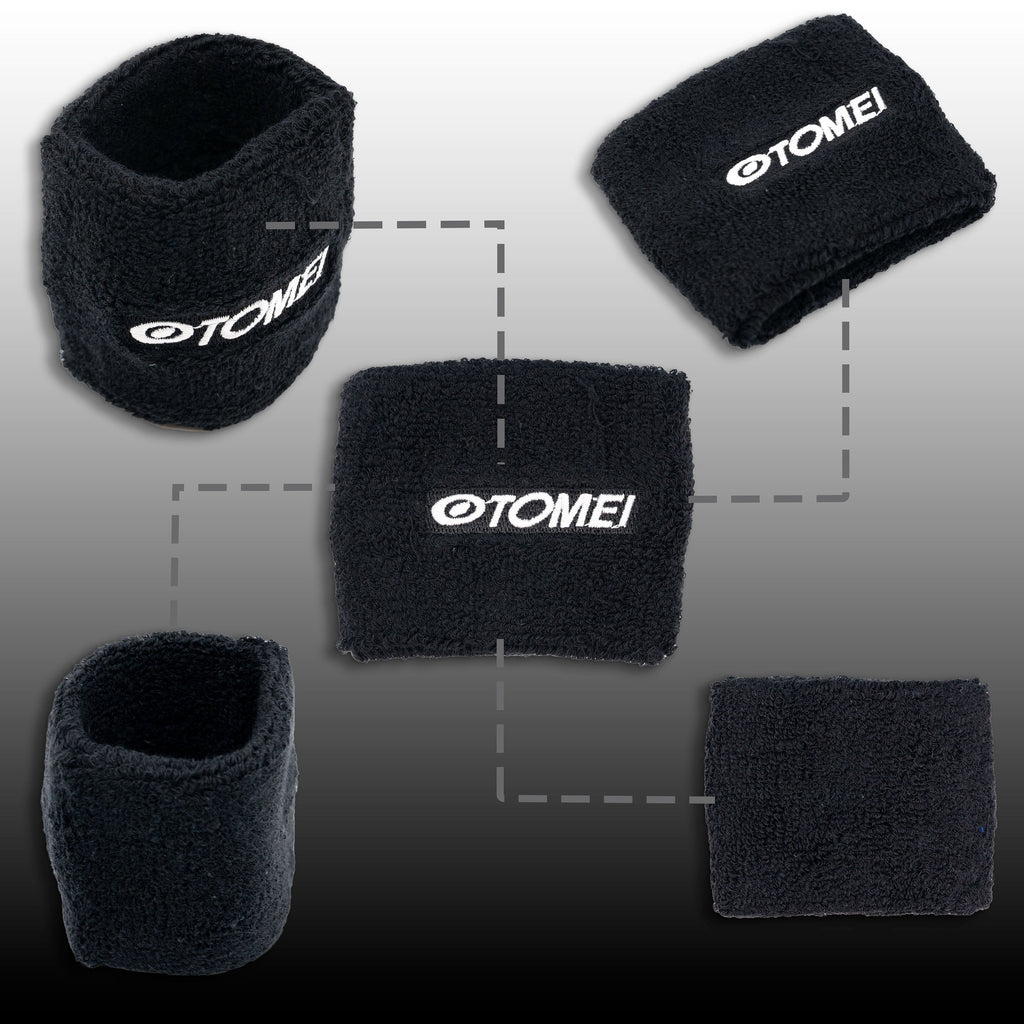 Brand New 2PCS Racing Tomei Black Car Reservoir Tank Oil Cover Sock Racing Tank Sock