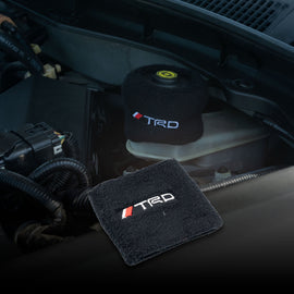 Brand New 1PCS Racing TRD Black Car Reservoir Tank Oil Cover Sock Racing Tank Sock