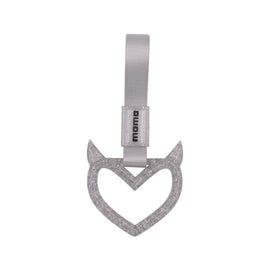 Brand New Devil Momo Demon Heart Silver JDM TSURIKAWA Ring Subway Train Bus Handle Strap Charm Drift