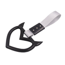 Load image into Gallery viewer, Brand New Jdm HKS Devil Demon Heart Black JDM TSURIKAWA Ring Subway Train Bus Handle Strap Charm Drift