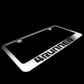 Brand New 2PCS 4RUNNER Chrome Plated Brass License Plate Frame Officially Licensed