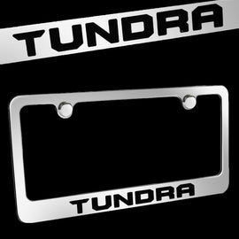 Brand New 1PCS Toyota Tundra Chrome Plated Brass License Plate Frame Officially Licensed