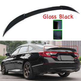 Brand New For 2018-2021 Honda Accord Gloss Black JDM V Style Rear Trunk Spoiler Wing Lip