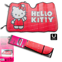 Load image into Gallery viewer, BRAND New Hello Kitty Plasticolor Official License Product Sunshade Car Truck or SUV Front Hello Kitty Windshield