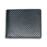 Brand New Men's Carbon Fiber Leather Bifold Credit Card ID Holder Wallet US