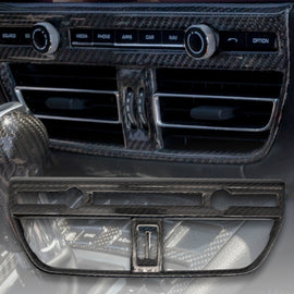 Brand New For Porsche Macan 2019-2021 Real Carbon Fiber Interior Console A/C Air Outlet Trim