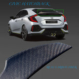 Brand New 2016-2021 Honda Civic Hatchback Real Carbon Fiber Trunk Spoiler Wing