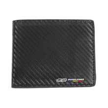 Load image into Gallery viewer, Brand New Mugen Power Men&#39;s Carbon Fiber Leather Bifold Credit Card ID Holder Wallet US