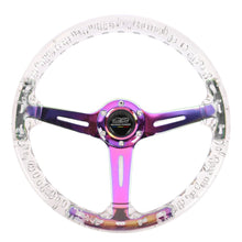 Load image into Gallery viewer, Brand New Universal Mugen 6-Hole 350mm Deep Dish Vip Clear Crystal Bubble Neo Spoke STEERING WHEEL