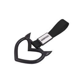 Brand New Jdm Bride Devil Demon Heart Black JDM TSURIKAWA Ring Subway Train Bus Handle Strap Charm Drift