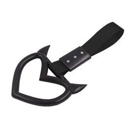 Brand New Jdm Momo Devil Demon Heart Black JDM TSURIKAWA Ring Subway Train Bus Handle Strap Charm Drift