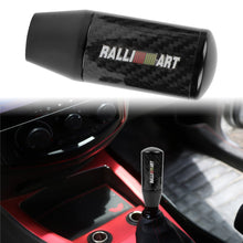 Load image into Gallery viewer, Brand New Universal Ralliart Black Carbon Fiber Manual Gear Stick Shift Knob Lever Shifter M12 M10 M8