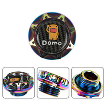 Load image into Gallery viewer, Brand New Jdm Domo Real Carbon Fiber Sticker with ALUMNIUM Neo-Chrome Billet Engine Oil FILLER Cap