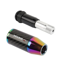 Load image into Gallery viewer, Brand New Universal Bride Neo-Chrome Carbon Fiber Automatic Gear Shift Knob Shifter Lever Head