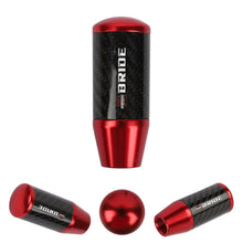 Load image into Gallery viewer, Brand New Universal Bride Red Carbon Fiber Manual Gear Stick Shift Knob Lever Shifter M12 M10 M8