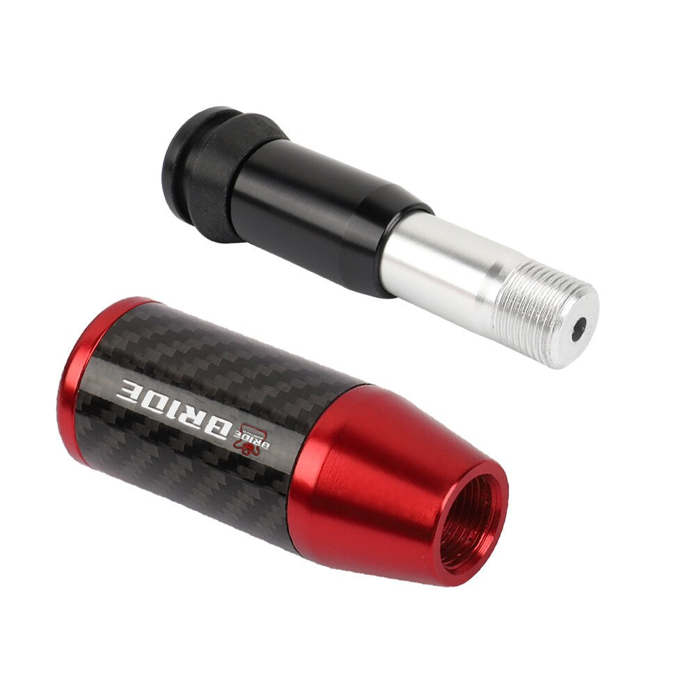 Brand New Universal Ralliart Red Carbon Fiber Automatic Gear Shift Knob Shifter Lever Head