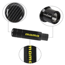 Load image into Gallery viewer, Brand New Universal Momo Carbon Fiber Aluminum Manual Gear Stick Shift Knob Shifter M8 M10 M12