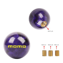 Load image into Gallery viewer, Brand New Universal Momo Pearl Purple Round Ball Shift Knob Car Gear MT Manual Shifter