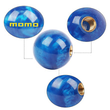 Load image into Gallery viewer, Brand New Universal Momo Pearl Blue Round Ball Shift Knob Car Gear MT Manual Shifter