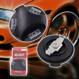 Brand New HKS Black Engine Oil Fuel Filler Cap Billet For Mitsubishi