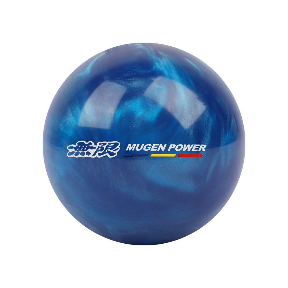 Brand New Universal Mugen Power Pearl Blue Round Ball Shift Knob Automatic Car Gear Shifter
