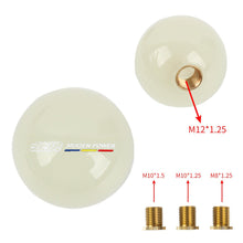 Load image into Gallery viewer, Brand New Jdm Mugen Universal Glow In the Dark Blue Round Ball Shift Knob M8 M10 M12 Adapter