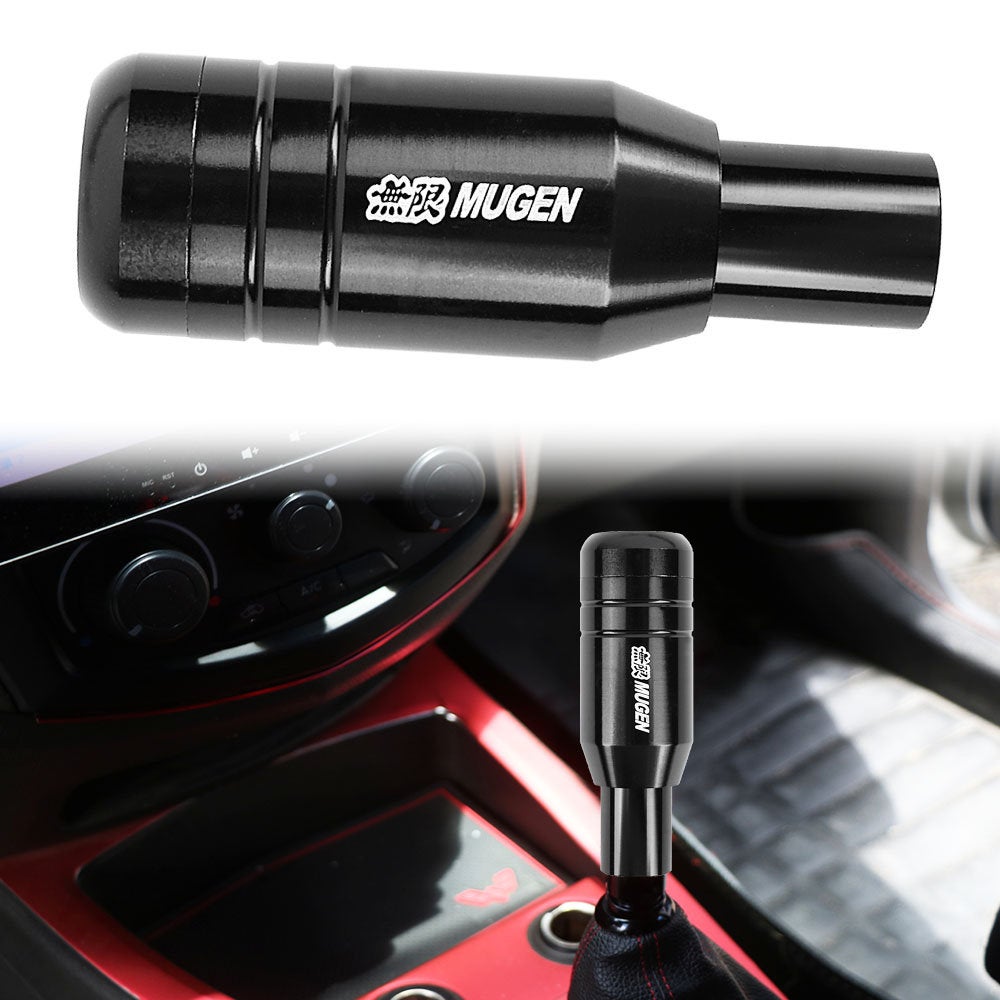 Brand New Universal JDM Mugen Aluminum Black Automatic Gear Stick Shift Knob Lever Shifter