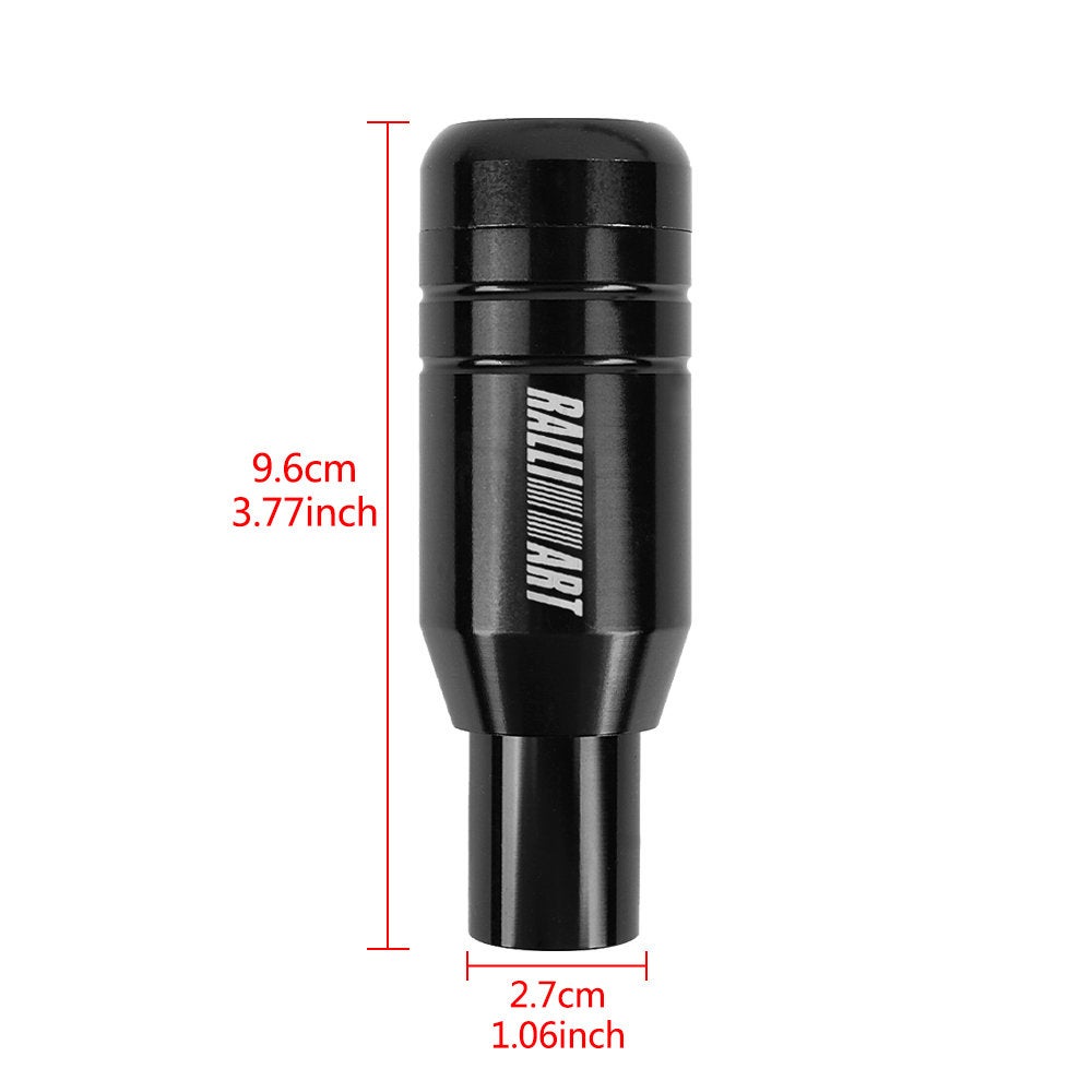 Brand New Universal JDM Ralliart Aluminum Black Automatic Gear Stick Shift Knob Lever Shifter