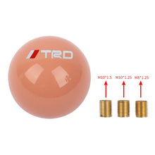 Load image into Gallery viewer, Brand New Jdm TRD Universal Glow In the Red Round Ball Shift Knob M8 M10 M12 Adapter