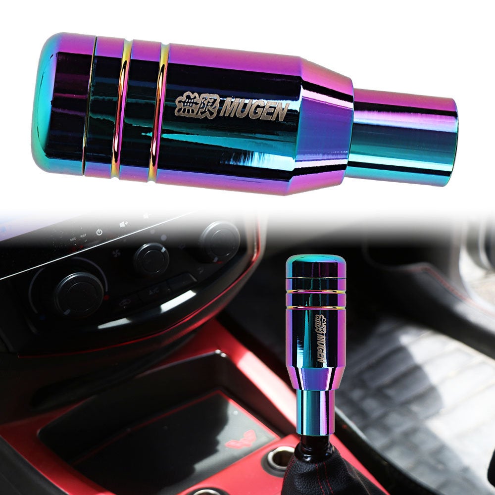 Brand New Universal JDM MUGEN Aluminum Neo-Chrome Automatic Gear Stick Shift Knob Lever Shifter