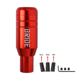 Brand New Universal JDM BRIDE Aluminum Red Automatic Gear Stick Shift Knob Lever Shifter