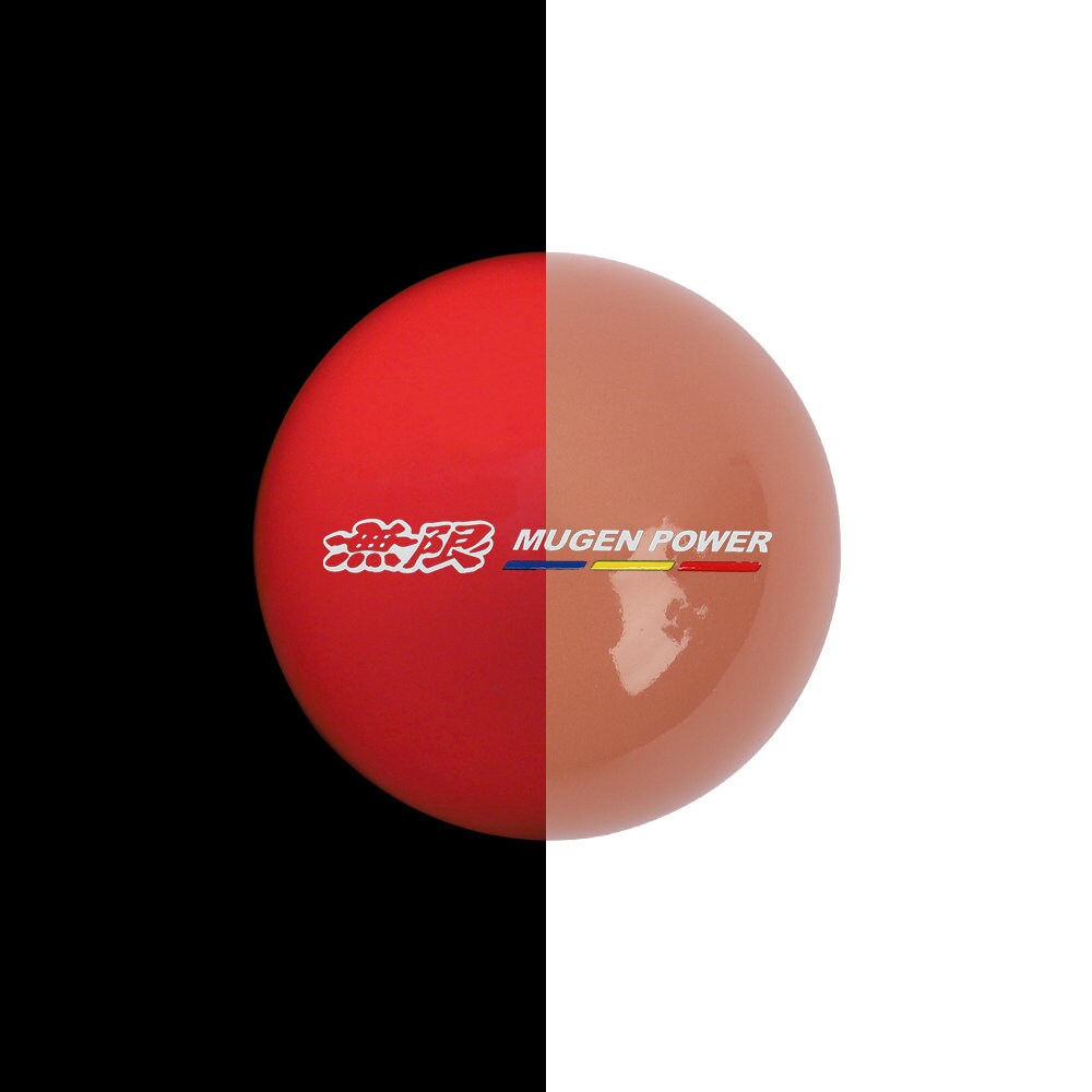 Brand New Jdm Mugen Power Universal Glow In the Red Round Ball Shift Knob M8 M10 M12 Adapter