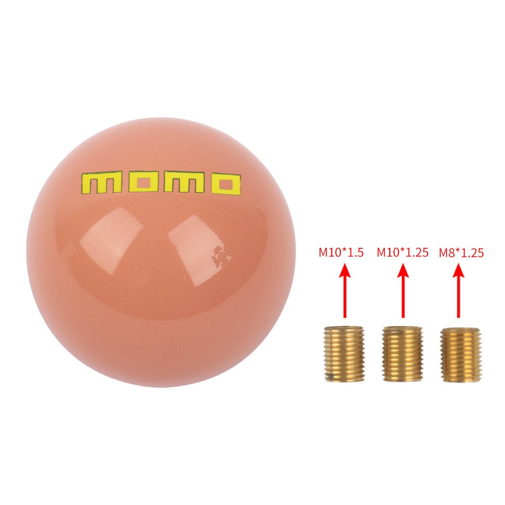 Brand New Jdm Momo Universal Glow In the Red Round Ball Shift Knob M8 M10 M12 Adapter