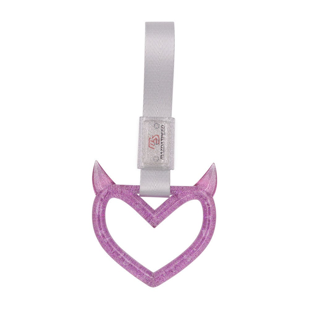 Brand New Devil Mazdaspeed Demon Heart Purple JDM TSURIKAWA Ring Subway Train Bus Handle Strap Charm Drift