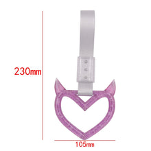 Load image into Gallery viewer, Brand New Devil Mazdaspeed Demon Heart Purple JDM TSURIKAWA Ring Subway Train Bus Handle Strap Charm Drift