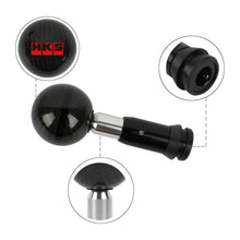 Load image into Gallery viewer, Brand New HKS Automatic Car Gear Shift Knob Round Ball Shape Black Real Carbon Fiber