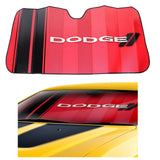 BRAND New Dodge Official Licensed Logo Red Finish Car Truck or SUV Front Windshield Sunshade Compatible Plasticolor