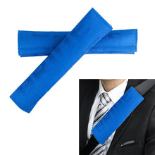 Load image into Gallery viewer, Brand New 2PCS BRIDE Racing Blue Gradation Seat Belt Cover Shoulder Pads Fabric Racing Seat Material