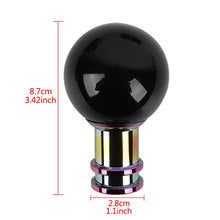 Load image into Gallery viewer, Brand New Universal Jdm Round Ball Black Manual Car Racing Gear Shift Knob Shifter M12 M10 M8