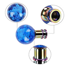 Load image into Gallery viewer, Brand New Universal Jdm Round Ball Crystal Blue Bubble Manual Car Racing Gear Shift Knob Shifter M12 M10 M8