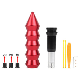 Brand New Universal Bamboo Spiked Style Red Automatic Car Gear Shift Knob Shifter