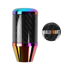 Load image into Gallery viewer, Brand New Universal Ralliart Neo-Chrome Real Carbon Fiber Racing Gear Stick Shift Knob For MT Manual M12 M10 M8