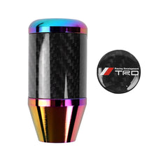Load image into Gallery viewer, Brand New Universal TRD Neo-Chrome Real Carbon Fiber Racing Gear Stick Shift Knob For MT Manual M12 M10 M8