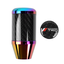 Brand New Universal TRD Neo-Chrome Real Carbon Fiber Racing Gear Stick Shift Knob For MT Manual M12 M10 M8