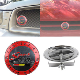 Brand New JDM Mugen Power Plastic Round Emblem Front Grille Badge For All Cars Front Grille