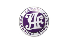 Load image into Gallery viewer, Brand New Universal Japan Automobile Federation JDM JAF Purple Emblem Badge For Toyota Front Grille