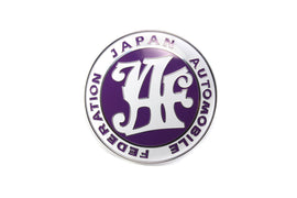 Brand New Universal Japan Automobile Federation JDM JAF Purple Emblem Badge For Toyota Front Grille