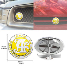 Load image into Gallery viewer, Brand New Universal Japan Automobile Federation JDM JAF Yellow Emblem Badge For Toyota Front Grille